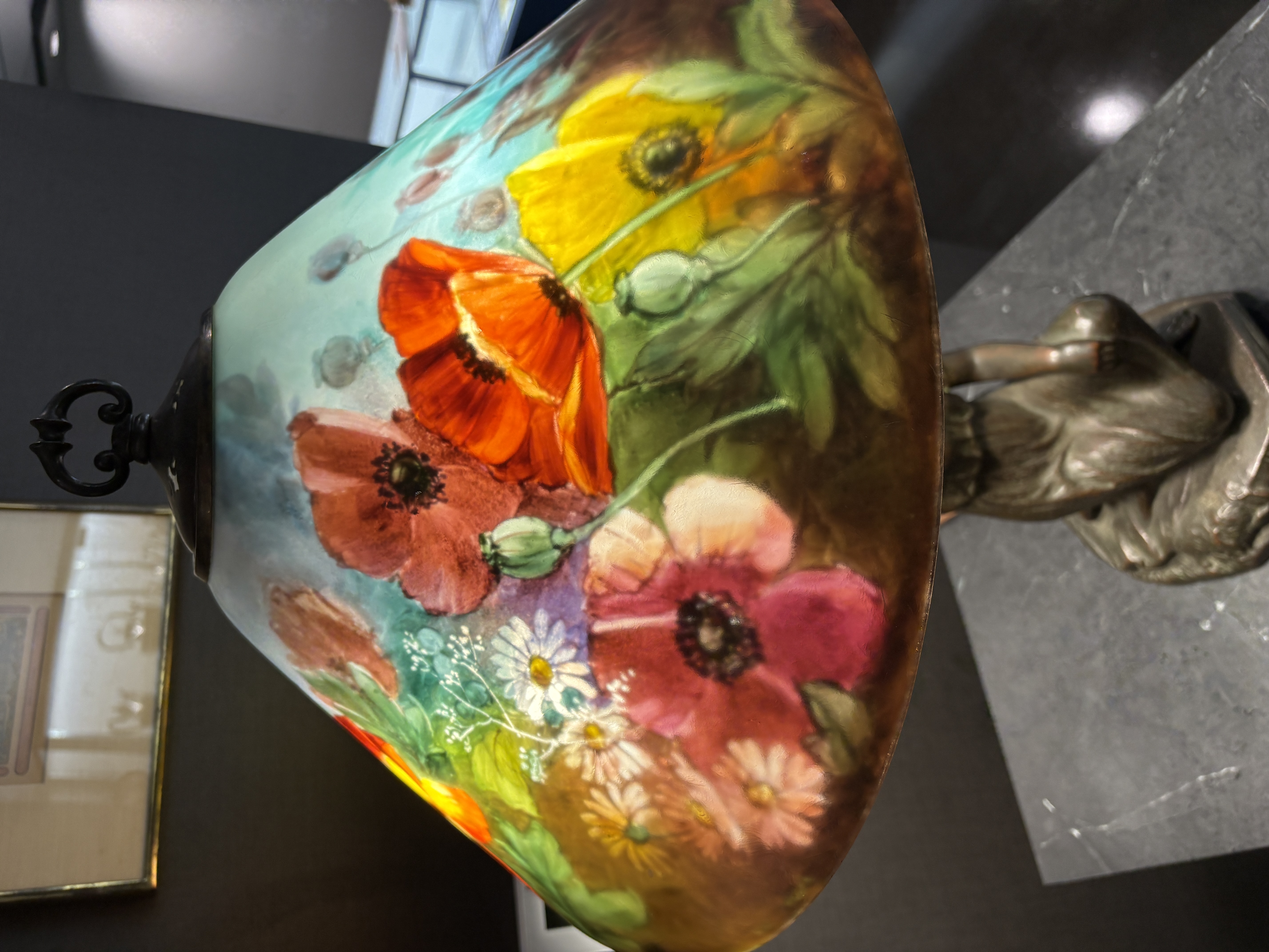 Reverse Painted Table Lamp