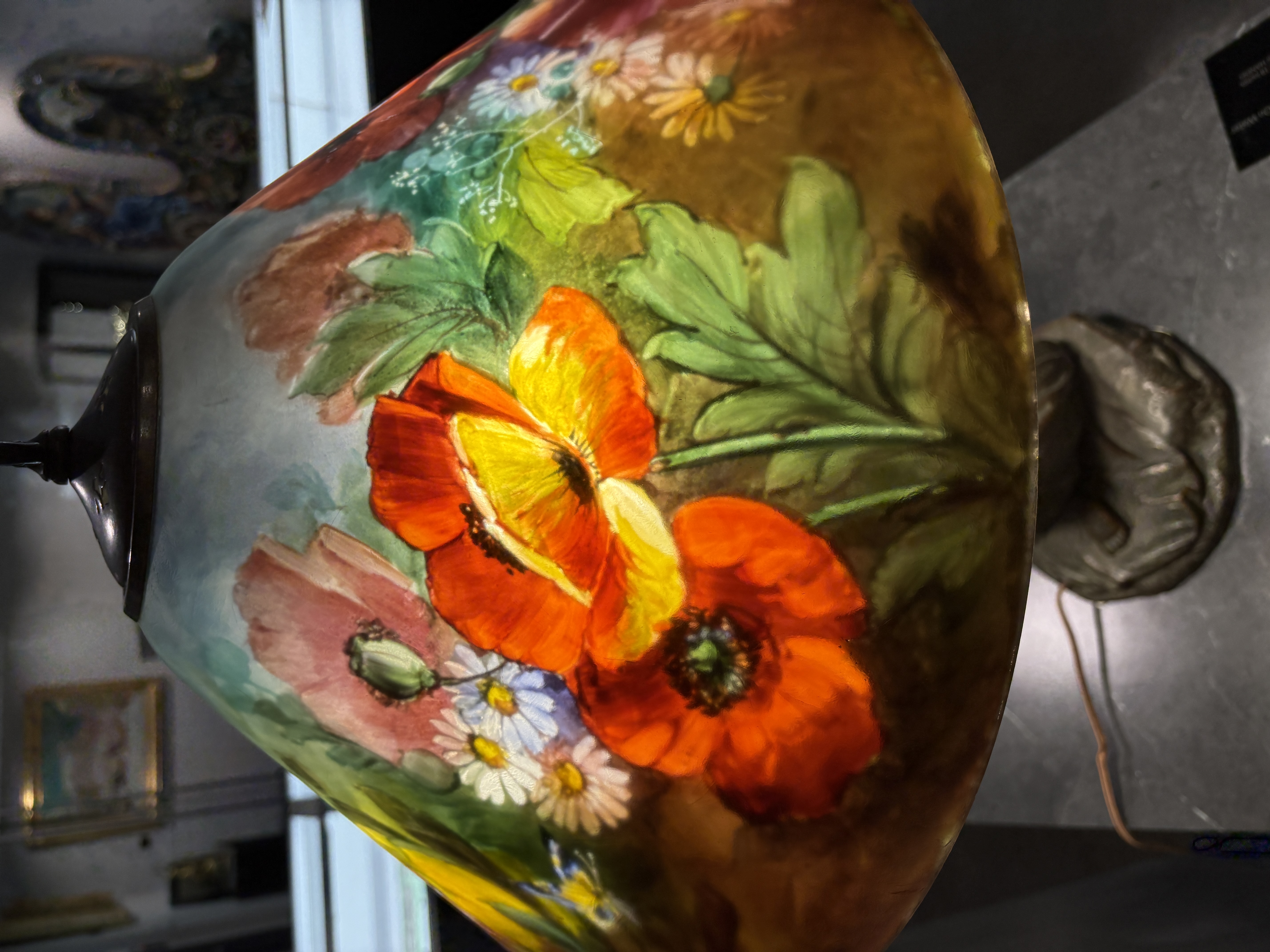 Reverse Painted Table Lamp