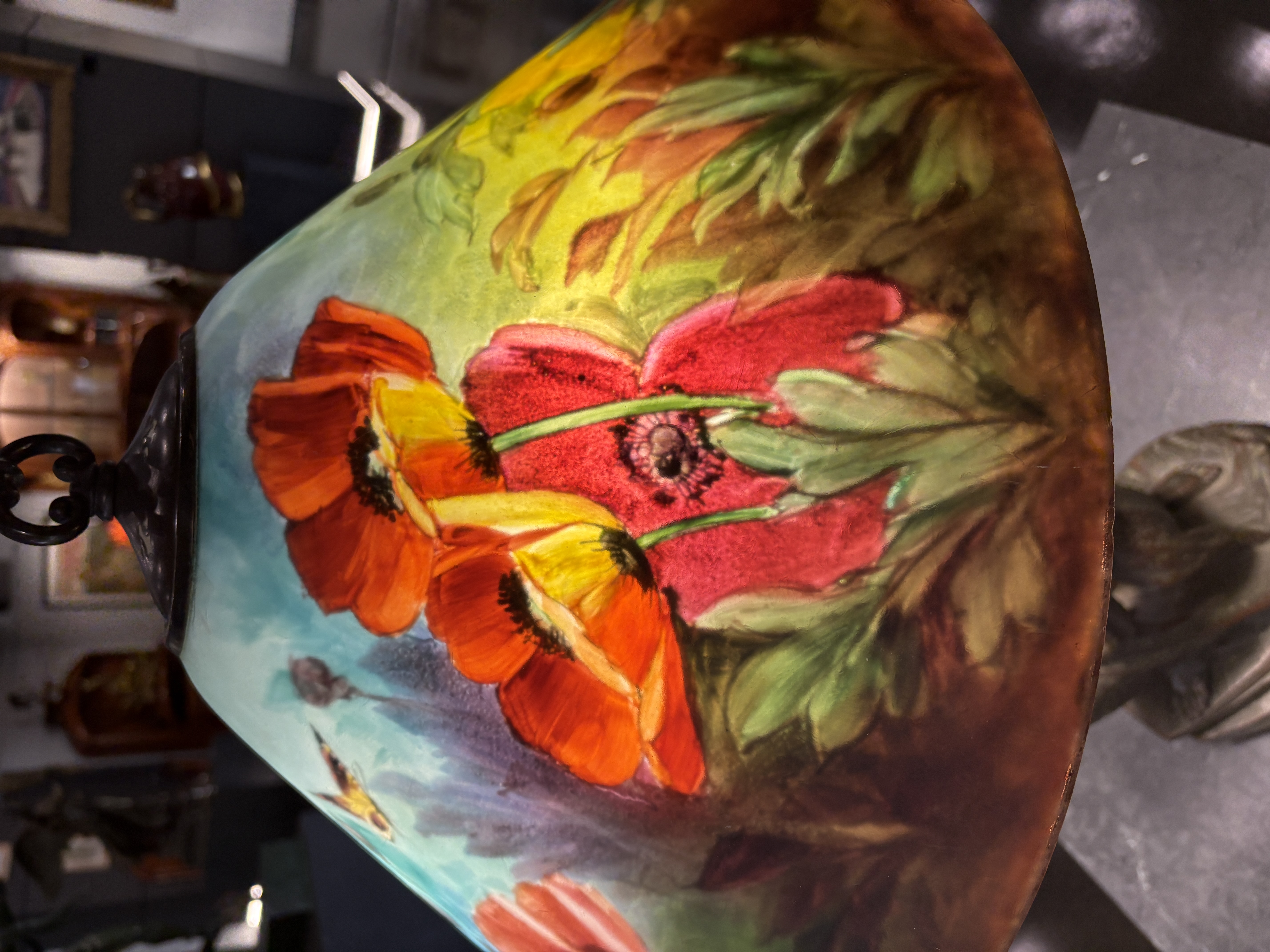 Reverse Painted Table Lamp