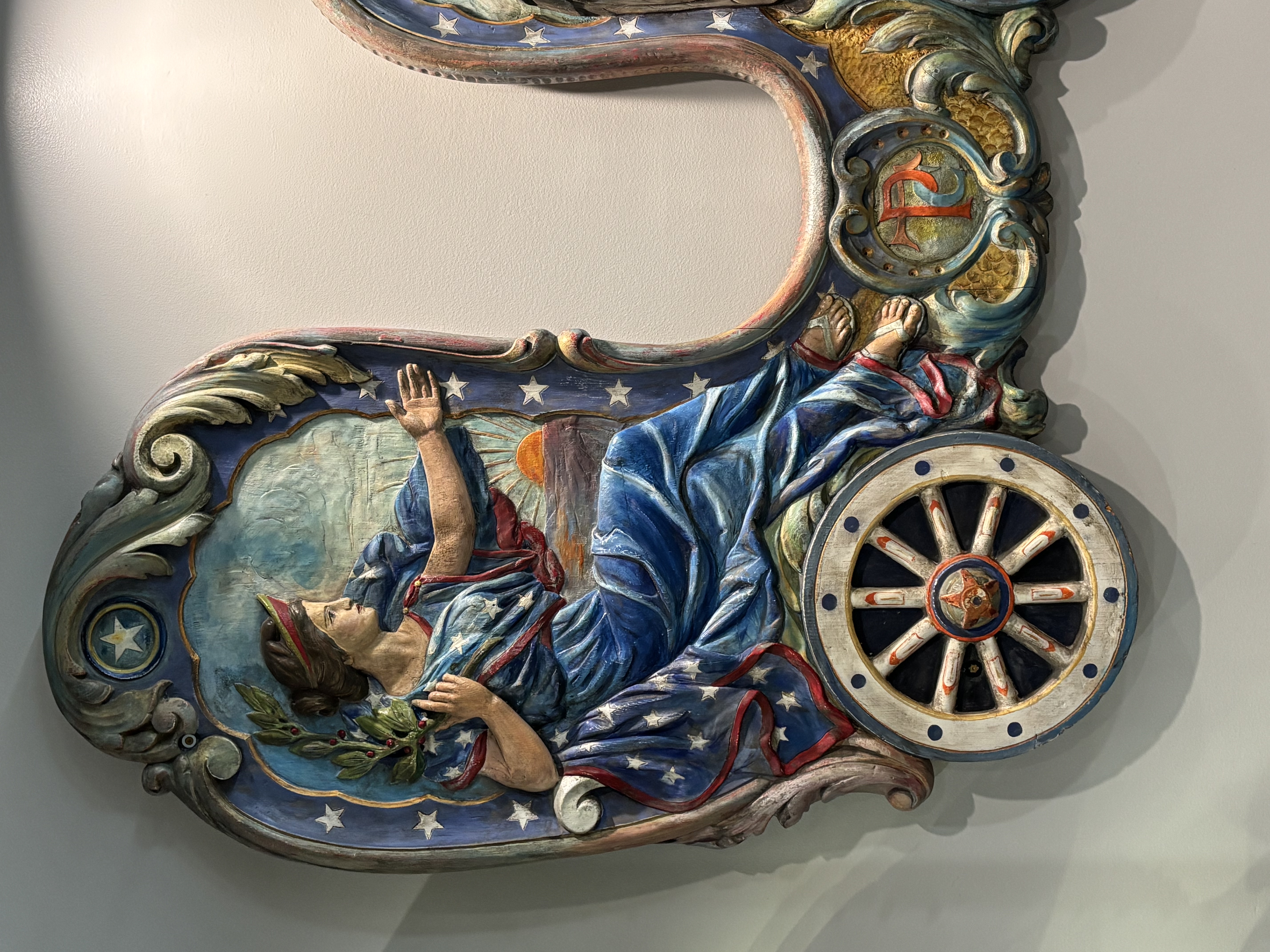 Philadelphia Toboggan Company Carved Sled Panel 