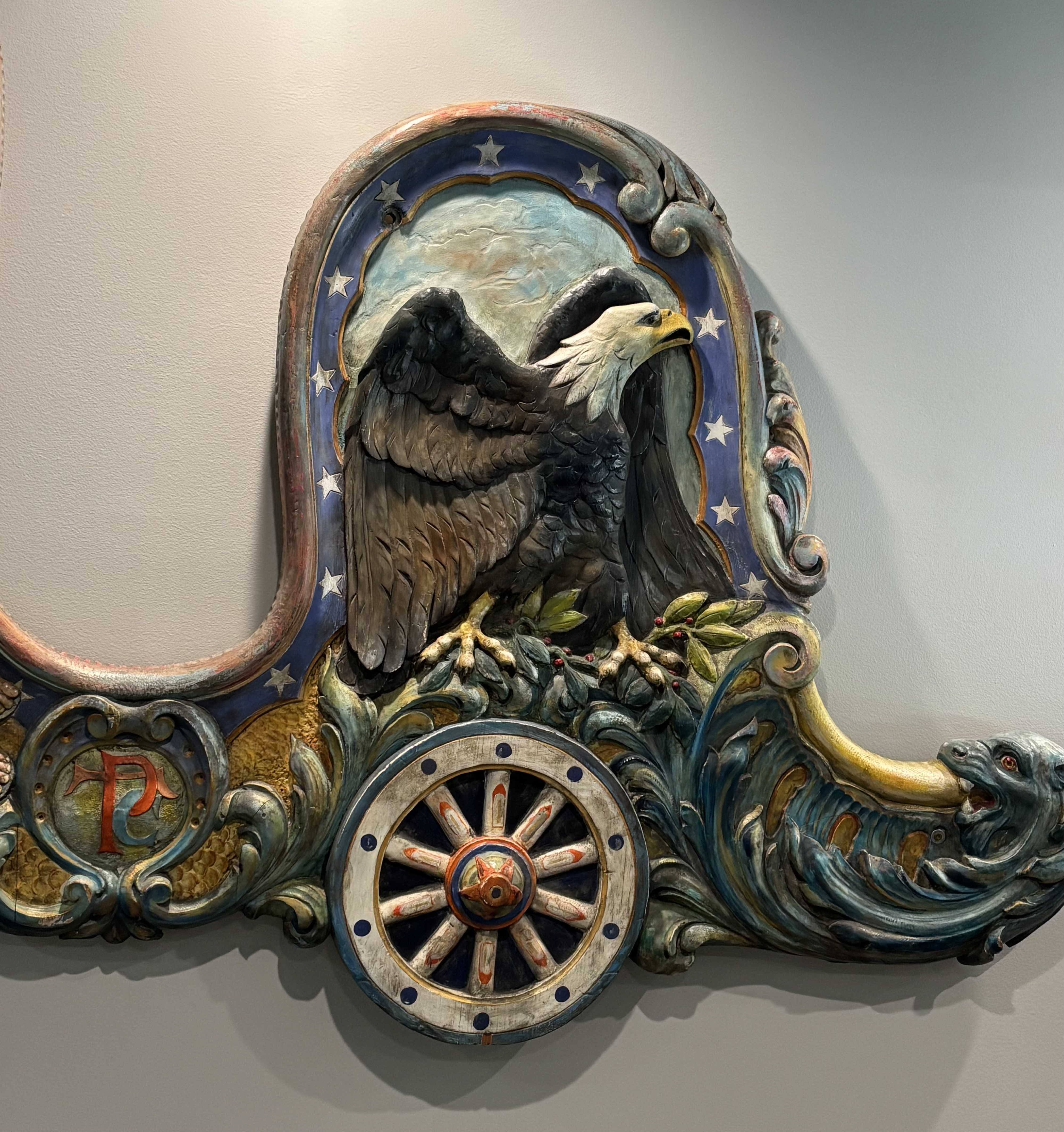 Philadelphia Toboggan Company Carved Sled Panel 