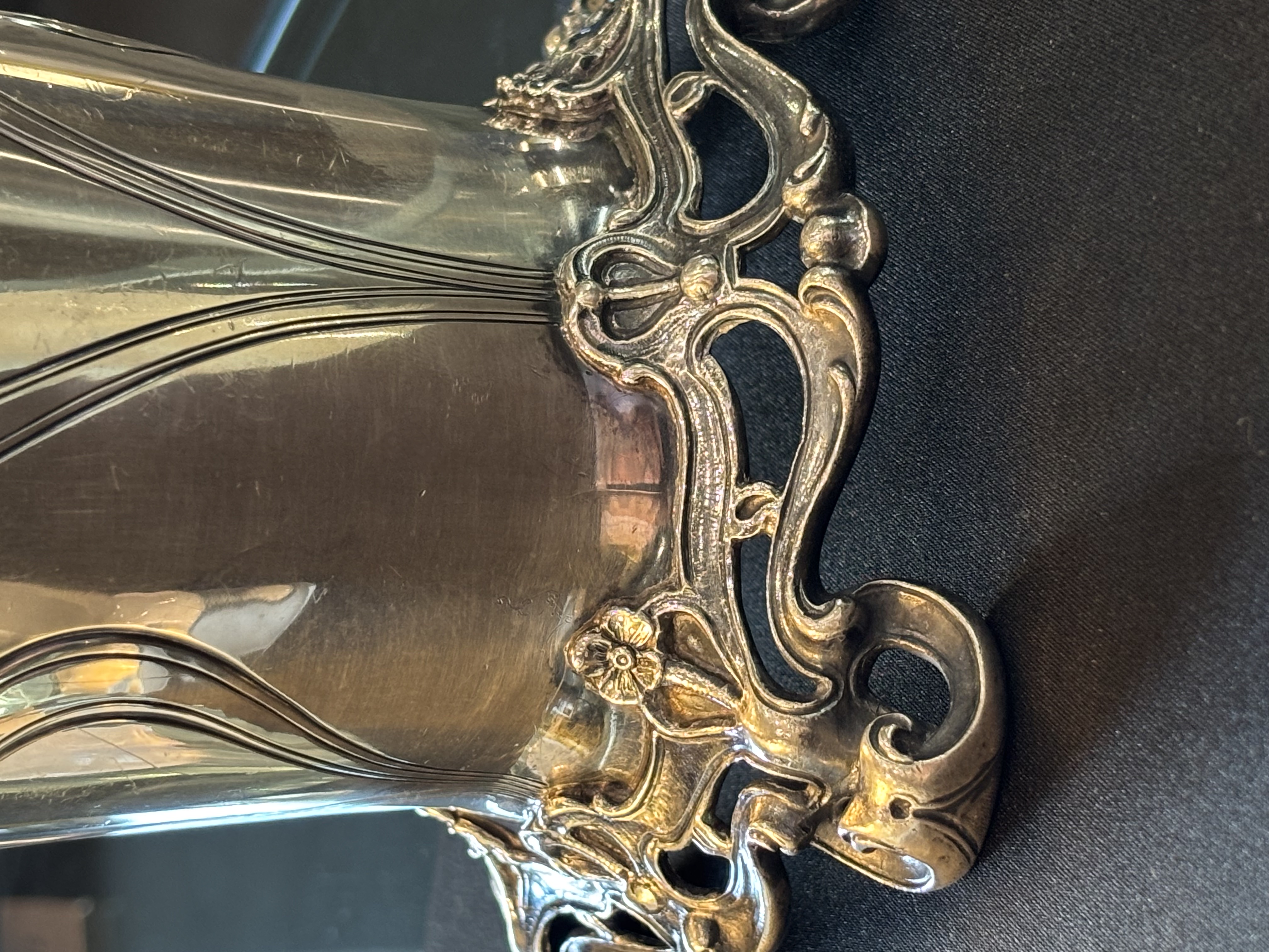 Antique Silver Gorham Art Nouveau Brides basket